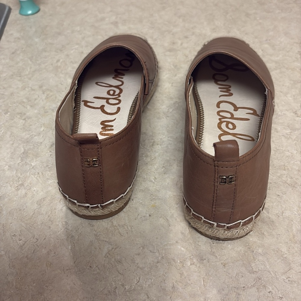 Sam Edelman  NWOT Leather Espadrille Flats, Style and Comfort = 8.5 CASUAL WEAR - Picture 5 of 5